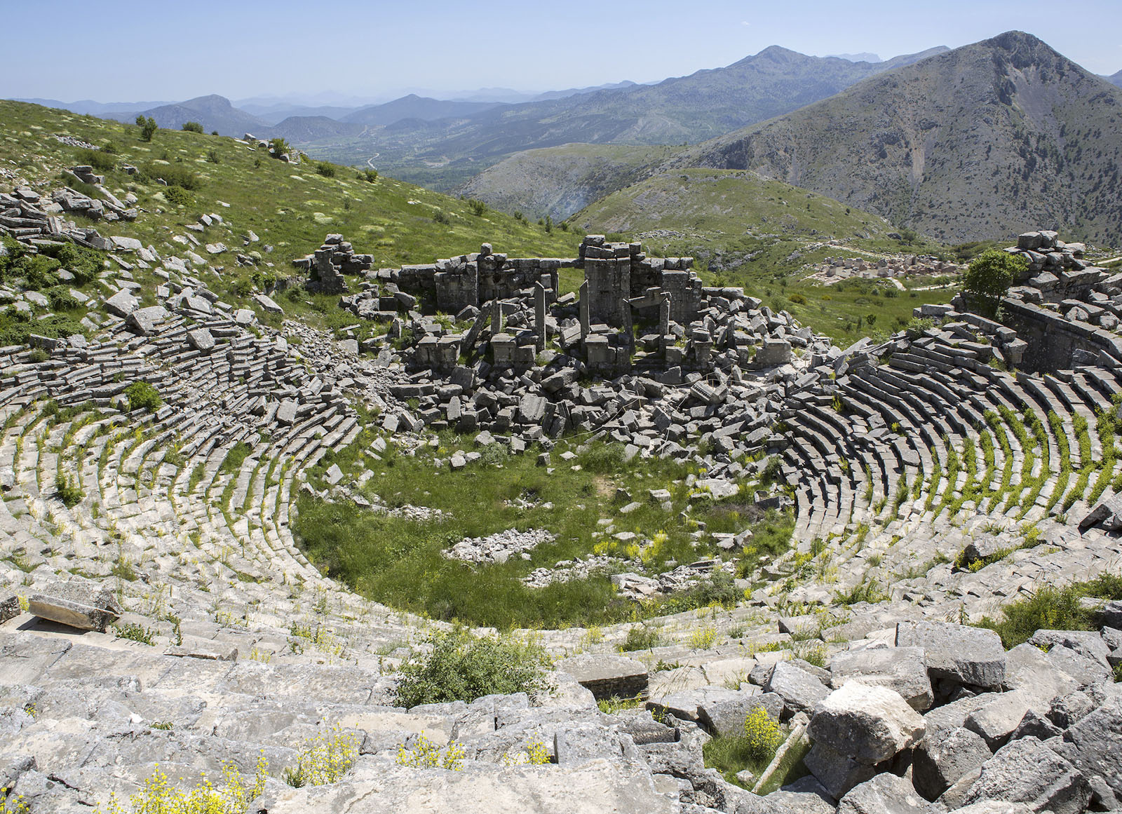 Amphitheatre of Sagalassos. Sagalassos is an archaeological site in southwestern Turkey.